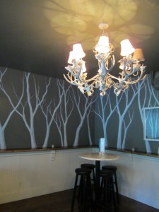 Wall Trees and Antler Chandelier