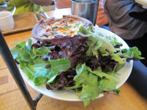 Quiche and Salad